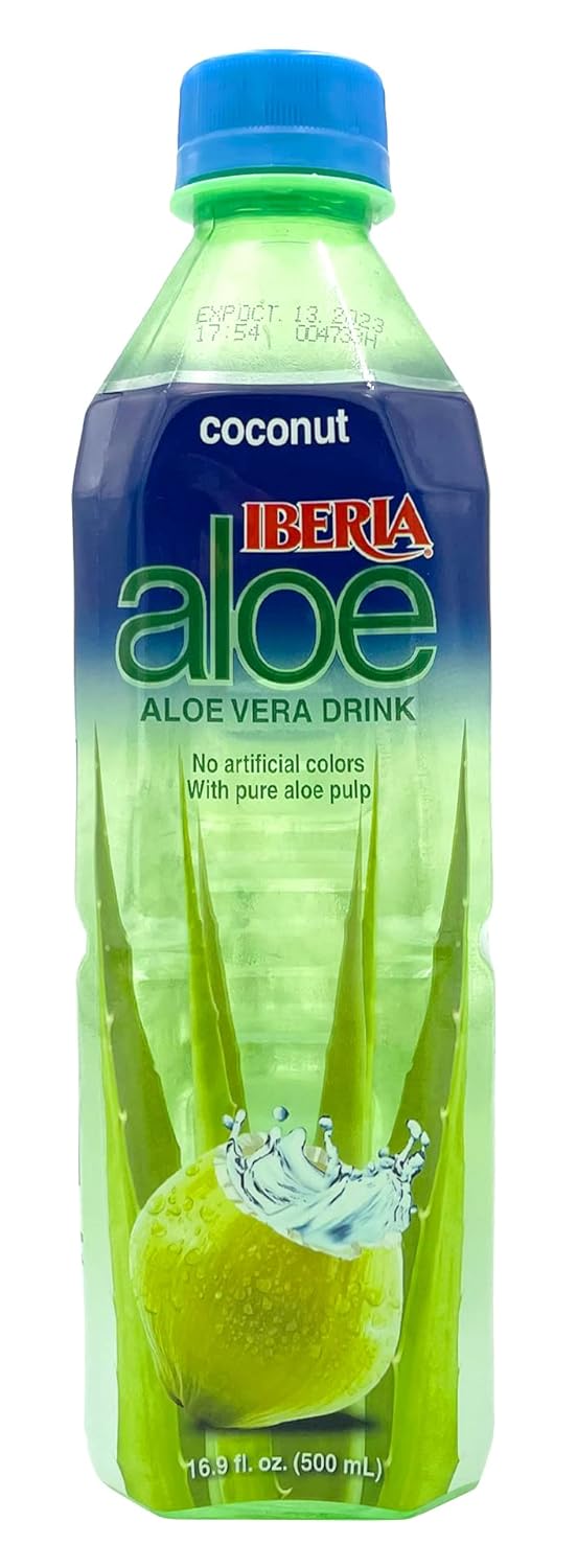 Iberia Aloe Vera Drink with Pure Aloe Pulp， Variety， (Pack of 8) 2 x Original， 2 x Mango， 2 x Pineapple， 2 x Strawberry - Image 2